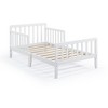 Yinvani White Solid Wood Baby Crib with Double Safety Guardrails - 2 of 4