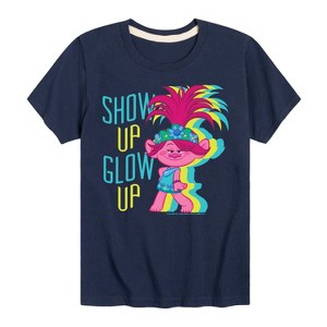 Boys' - Trolls - Show Up Glow Up Poppy Short Sleeve Graphic T-Shirt - 1 of 4