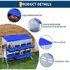 Metal Nesting Boxes for Chickens, Galvanized Steel Chicken Nesting Box with Lid Cover and Plastic Handle for Coop, Farm, or Backyard - 3 of 4