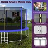 NAYSAYE Trampoline 14FT for Sports Fitness with Safety Net and Ladder for Indoor and Outdoor Fun, Blue, 168.11"*107.87"*134.58" - 3 of 4
