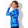 Swimsuits for All Women's Long Sleeve Twist Front Tee (Plus Sizes Available) - 4 of 4