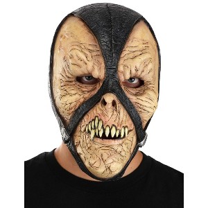 HalloweenCostumes.com One Size Fits Most   Monster Executioner Latex Adult Mask | Scary Halloween Masks, Brown/Yellow - 1 of 2