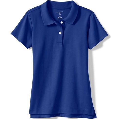 Wholesale Adult Size Short Sleeve Pique Polo Shirt School Uniform in Royal  Blue