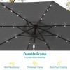 Sonkuki 9 ft Outdoor LED Round Solar Lighted Patio Market Umbrella W/Tilt, UV-Resistant Fabic for Backyard, Garden - 4 of 4