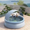 Vynxaria 141.73in/94.49ib/118.11in Outdoor Inflatable Pool Spacious Family Fun and Easy Setup - 2 of 4