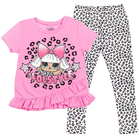 Barbie Big Girls Pullover Crossover Fleece Hoodie And Leggings