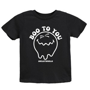 SmileyWorld Boo To You - Youth Short Sleeve Graphic T-Shirt and Toddler Short Sleeve Graphic T-Shirt - 1 of 3