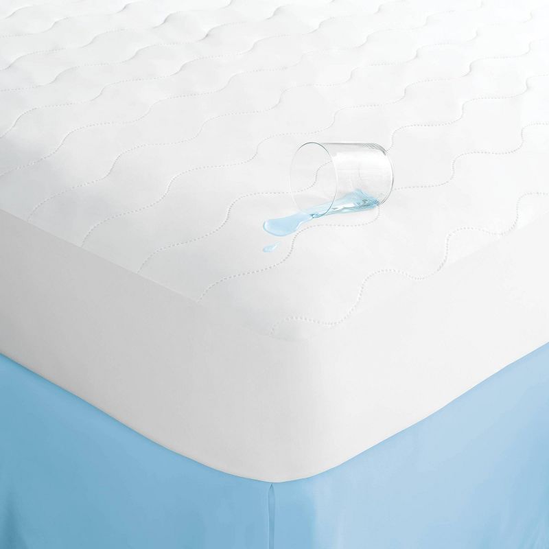 Queen Machine Washable Cooling Waterproof Quilted Mattress Pad - Room Essentials&#8482;, 3 of 4