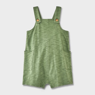 Image of Baby Solid Coveralls - Cat & Jack™ Green 6-9M