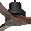 66" Casa Vieja Delta-Wing XL DC Industrial Indoor Ceiling Fan with Remote Control Matte Black Dark Walnut for Living Room Kitchen House Bedroom Family - 3 of 4