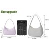 FATMOON Women's Shoulder Bag, Cute Tote Handbag Mini Clutch Purse with Zipper Closure - PU Leather Crossbody Bag for Daily Use - 4 of 4