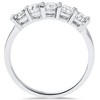 Pompeii3 1/2ct Diamond Five Stone Wedding Ring 14K White Gold - 2 of 4