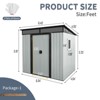 6ft x 5ft Outdoor Metal Storage Transparent plate - 2 of 4
