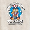 Boys' - Garfield - Want You To Have A Happy Fourth Graphic Long Sleeve Fleece Sweatshirt - 2 of 4