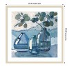 Amanti Art Eucalyptus in Blue Glassware by Sue Riger Wood Framed Wall Art Print - 3 of 4