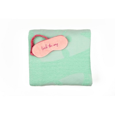 Disney Princess X POPSUGAR Moana Chenille Throw and Eye Mask