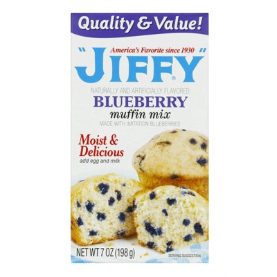 JIFFY Blueberry Muffin Mix 7oz box (Pack of 4)