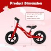 Costway Kids Balance Bike Lightweight Toddler Bicycle with Rotatable Handlebar Red/Blue - 4 of 4