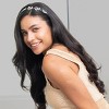 scünci be-ü-tiful Rhinestone Embellished Floral Metal Headband - Silver - 2 of 4