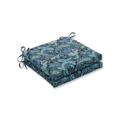 Pretty Paisley 2pc Indoor/Outdoor Squared Corners Seat Cushion - Pillow Perfect