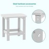 Sonkuki Patio HIPS Adirondack Side Table, Outdoor Square End Table - 4 of 4