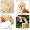 Tangkula Vegetable Flower Planter Wooden Garden - 4 of 4