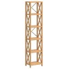 vidaXL 6-Tier Shelf 15.7 in.x11.8 in.x71.3 in. Solid Wood Oak - 2 of 4