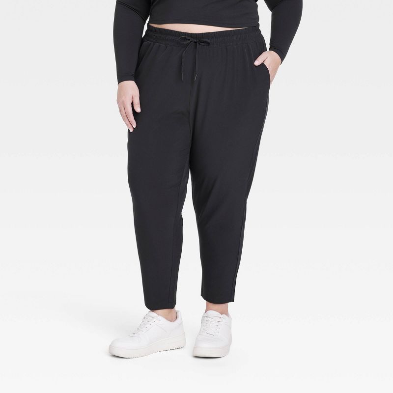 Women's Stretch Woven High-Rise Taper Pants - All In Motion™, 1 of 13