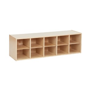 ECR4Kids Streamline 10 Cubby Tray Storage Cabinet, 2x5 - 1 of 4