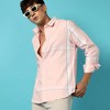 Campus Sutra Men Men's Pastel Striped Button Up Shirt - 2 of 3