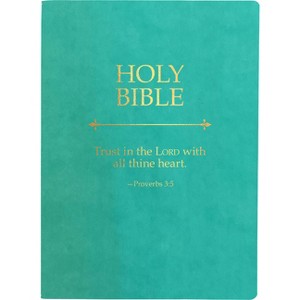 KJV Holy Bible, Trust in the Lord Life Verse Edition, Large Print, Coastal Blue Ultrasoft - (King James Version Sword Bible) by  Whitaker House - 1 of 1