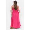 Women's Plus Size Jazmine Dress - magenta | CITY CHIC - 3 of 4