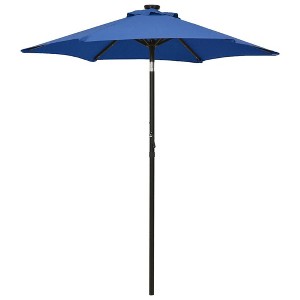 vidaXL Garden Parasol Azure blue Fabric (100% polyester) 78.7 in