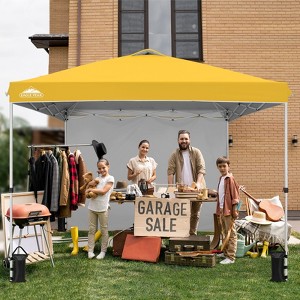 EAGLE PEAK Pop Up Canopy Tent with 1 Sidewall, Easy Setup Event Tent - 1 of 4