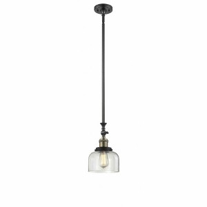 Bell - 1 Light Stem Hung Tiltable Mini Pendant In Industrial Style-14 Inches Tall and 8 Inches Wide - 1 of 1