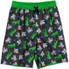 Minecraft Zombie Steve 3 Pack Swim Trunks Bathing Suits Little Kid to Big Kid - 4 of 4