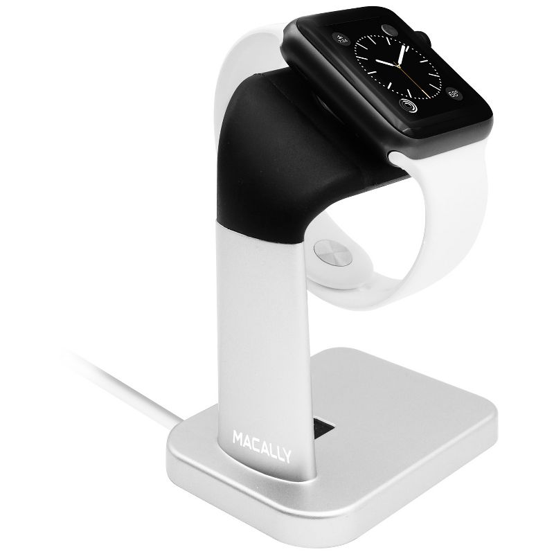 Macally Apple Watch Stand - Silver/Black, 3 of 8