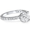 Pompeii3 1.10CT Princess Cut Diamond Engagement Ring 14k White Gold - 2 of 4