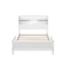 Whisen Twin Pine Wood Bed with Bookcase Headboard & Motion Sensor LED - Adjustable Guardrails, Safe & Stylish Kids Bed - 4 of 4