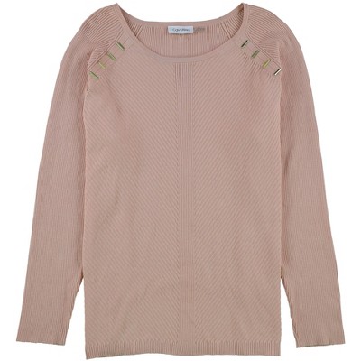 Calvin Klein Womens Hardware Detail Pullover Sweater