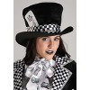 HalloweenCostumes.com Women's Deluxe Dark Mad Hatter Costume, Wonderland Outfit with Jacket, Vests, Pants, Bowtie, & Hat - 3 of 4