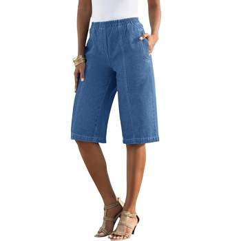Roaman's Women's Plus Size Complete Cotton Bermuda Short