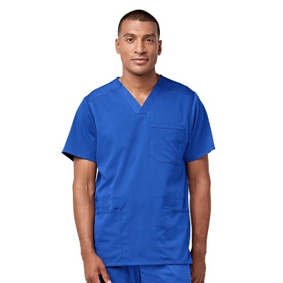Wink PRO Men's Multi-Pocket V-Neck Scrub Top