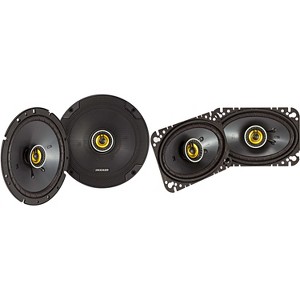 Kicker 46CSC674 CS-Series CSC67 6.75-Inch (165mm) Coaxial Speakers w/ 46CSC464 4x6" Coaxial Bundle - 1 of 4