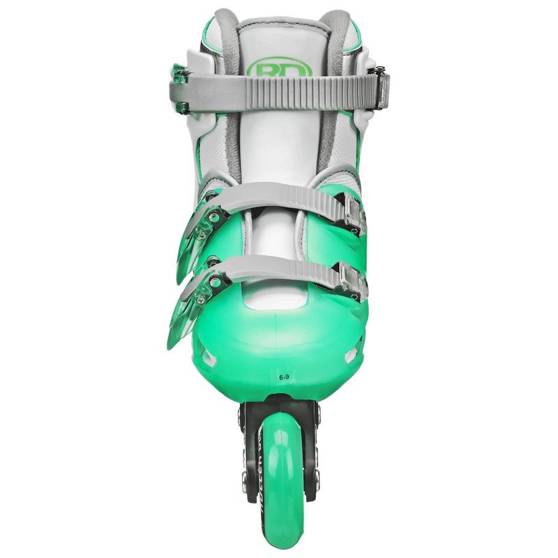 Roller Derby Kids&#39; V-Tech 500 Adjustable Inline Skates - Mint/Green/White (6-9), 6 of 7