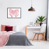 Stupell Industries Glam Diamond Glimmer Pink Fashion Design Bow Black Framed Giclee Art - 2 of 4
