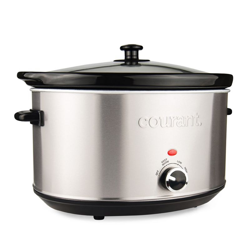 Courant 8.5 Quart Oval Slow Cooker, Stainless Steel, 2 of 10