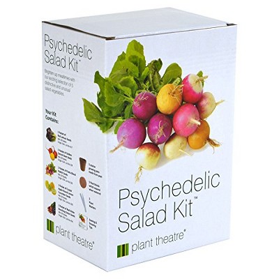 Plant Theatre Psychedelic Salad Kit - Plant Seed Kit - 5 Fantastic Salad Vegetables to Grow - Everything You Need to Start Growing in one Box!