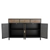 NicBex 31.5"/47.64" Modern Sideboard,Kitchen Storage Cabinets with Partition Storage Design and Drawers for Kitchen and Dining Room,Gray - 4 of 4