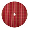 Shimmering Plaid Round Holiday Tree Skirt, 48" - Red/Green - Elrene Home Fashions - image 3 of 4